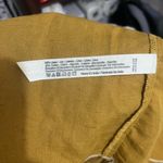 Free People  Anika Midi Linen Mustard Backless Dress Photo 9