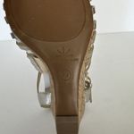 Isaac Mizrahi Issac Mizrahi Live Sandals‎ Gold Leather Simmer Cork Wedge Strap Shoe Size 8 W Photo 7