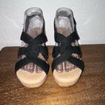 Clarks Collection Self-Attached Sling Back Cork Platform Wedge Sandal Shoes Size 7 Photo 2