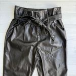 Lucy Paris  Black Faux Leather Dress Pants Photo 5