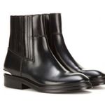 Acne Studios black brass soft leather booties stacked heel basic size 37 / US 7 Photo 0