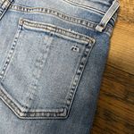 Rag and Bone  Blue Skinny Jeans with Distressed Details Photo 7