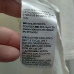 Chico's Size Large (2) Touch of Cool White & Orange Scarf Blocked 3/4 Sleeve Tee Photo 4