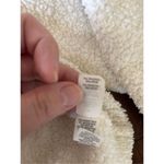 Aerie  Women's Hooded White Sweatshirt Red Heart Detail Fleece Size Medium Photo 3