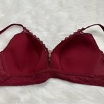 NWT Auden Burgundy Lace Lightly Lined Bralette Bra Size 1X Photo 4