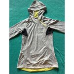Mondetta Full Zip Up Long Sleeve Gray/ Yellow Hooded Jacket Women's Size Small Photo 1