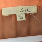 Lush Clothing 3/$15 LUSH Sheer Sleeveless Spread Collared Top Bu Photo 2