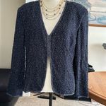 House Of Frazer All Over Sequin Blazer Jacket Size 12 Black Photo 1