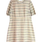 Madison Leigh  A-line Short-Sleeve Metallic Striped Dress Size 16 Photo 0