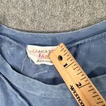 Fantastic Fawn Acid Wash Short Sleeve Tee Shirt Women Small Blue Stitched Detail Photo 3