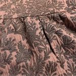 Ann Taylor ⭐️  Mauve Pink Leaf Print Metallic Shimmer Peplum Tank Top Small EUC Photo 1