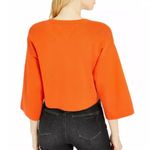 Tommy Hilfiger Jeans Orange Cropped Logo Sweater Photo 9