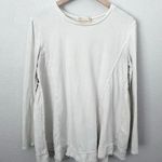 Altar'd State | Beige Ivory Cream Boho Mixed Fabric Ruffle Back Blouse | Medium Photo 0