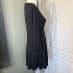 Kate Spade Broome Street Black Fit & Flare Dress Ruffle Cuff Size M Photo 6