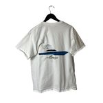 Gildan Irene Cleveland OH Yacht T Shirt Vintage Y2K Medium M White Graphic Tee Photo 2