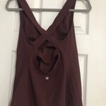 Lululemon Redwood Auburn Long Breath 2-In-1 Tank Yoga Top Size 6 W1AWKS Photo 3