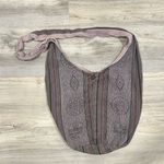 Flying High Boho Shoulder Tote Bag Purple Aztec Sun Moon 100% Cotton Photo 0