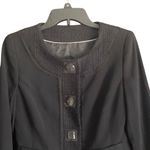 W&B VINTAGE Black Button Down Tweed Jacket with Pockets. Size 4. Photo 1
