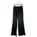 EXPRESS Faux Leather Flare Trouser Pants Womens 4 Black High Rise Y2K Mob Wife Photo 1