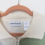 VTG Alfred Dunner Womens Sweater Size S Cream Butterfly Floral Cottage Patchwork Photo 3