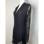 100% Silk Black Valentino Night Lace Dress Women’s 6 Photo 2
