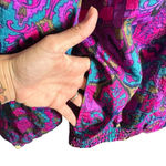 Lavon Lady  Vintage 90s Full Zip Jacket Windbreaker Retro Size Medium Pockets Photo 3