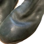 Sorel Harlow bootie black leather genuine shearling collar zip booties size 8 Photo 6