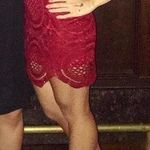 Missguided Red Lacey Party Mini Bodycon Dress Photo 0