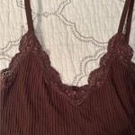 Miami Brown Lace Trim Cami Top Photo 1