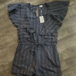 Mud Pie Isla ruffle sleeve cotton romper XS Photo 3