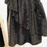 Kate Spade New York Black Tiered Ruffle Midi Dress Spaghetti Strap Size S Photo 4