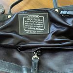 Coach  Black Gunmetal Signature Stripe Tote 11098 Handbag Purse Photo 6