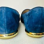 Talbots Ryan Embroidered Suede Loafers - Polar Bear Navy Blue Flats Holidays 5M Photo 5