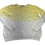 525 America Sweater Womens Small Yellow White Ombre Knit Cotton Blend Photo 0