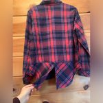 Bit & Bridle  Women’s Plaid Embellished Collar Long Sleeve Flannel Shirt Size M Photo 9
