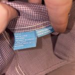 J. McLaughlin Button Up Top Women Size 2 Purple Gingham 3/4 Sleeve Office Preppy Photo 4