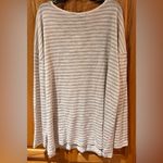 Sanctuary ‎ Curve Elina Metallic-stripe Split-Neck Long Sleeve Tee Shirt Size 2X Photo 8