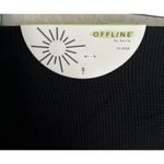 Aerie NWT  Women's‎ Size XS Blue ribbed leggings Photo 3