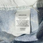 BP New Ripped Cutoffs High Rise Shorts Non-Stretch Denim Blue Bleach Wash Photo 12