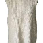 Abercrombie & Fitch white knit sleeveless sweater vest size L Photo 0