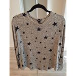 Buffalo David Bitton Womens Size M Gray with Black Stars Light Sweater Size M Photo 0