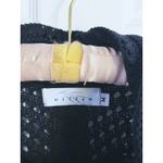 Willow Vintage Crochet Cardigan Sweater Medium Gray Black Photo 6