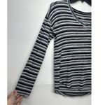 American Eagle Outfitters Soft & Sexy Plush V-Neck Striped Shirt Women's Medium Photo 1