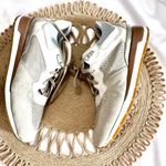 Geox Grey Snakeskin Silver Metallic Low Photo 2