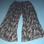 Jolt wide leg camouflage high rise ankle tie elastic ruffle waistband NEW size M Photo 2