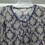 Anthropologie Blu Pepper Womens Blouse Size Small Blue Floral Boho Fairy Cottage Photo 3