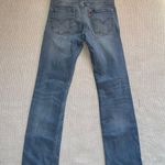 Levi's Womens Levi’s Denim Medium Wash Straight Leg Jeans Sz 24x26 Mid Rise Photo 2