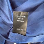 Lulus Always There For Me Navy Blue Floral Print Wrap Maxi Dress NWT | XS Photo 13