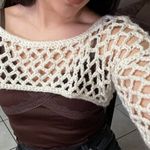 Handmade Crochet  Bolero Shrug Beige Photo 0