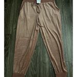 Felina Luxe Velour Zip Hoodie and Jogger Set Ash Rose size Large Pink Photo 5